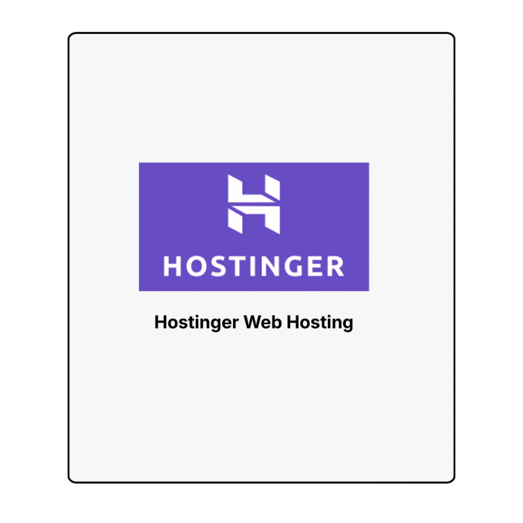 Hostinger Web Hosting