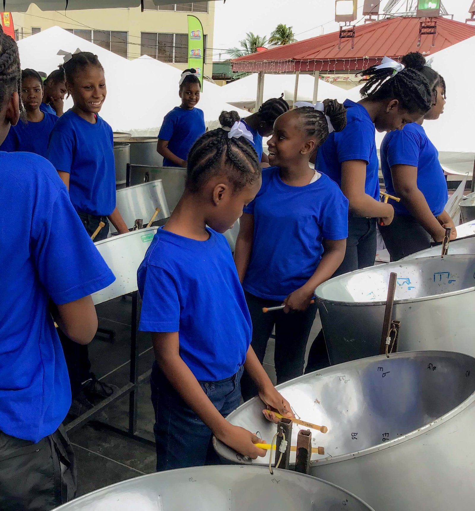 pan for blue steelband player competition