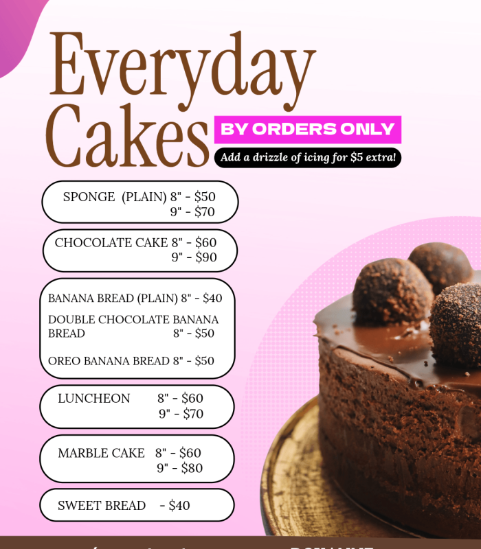 Cake Flyer Design